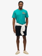 Blau - Superdry Core Logo Great Outdoor Back Print T-Shirt - Bild 3 von 5