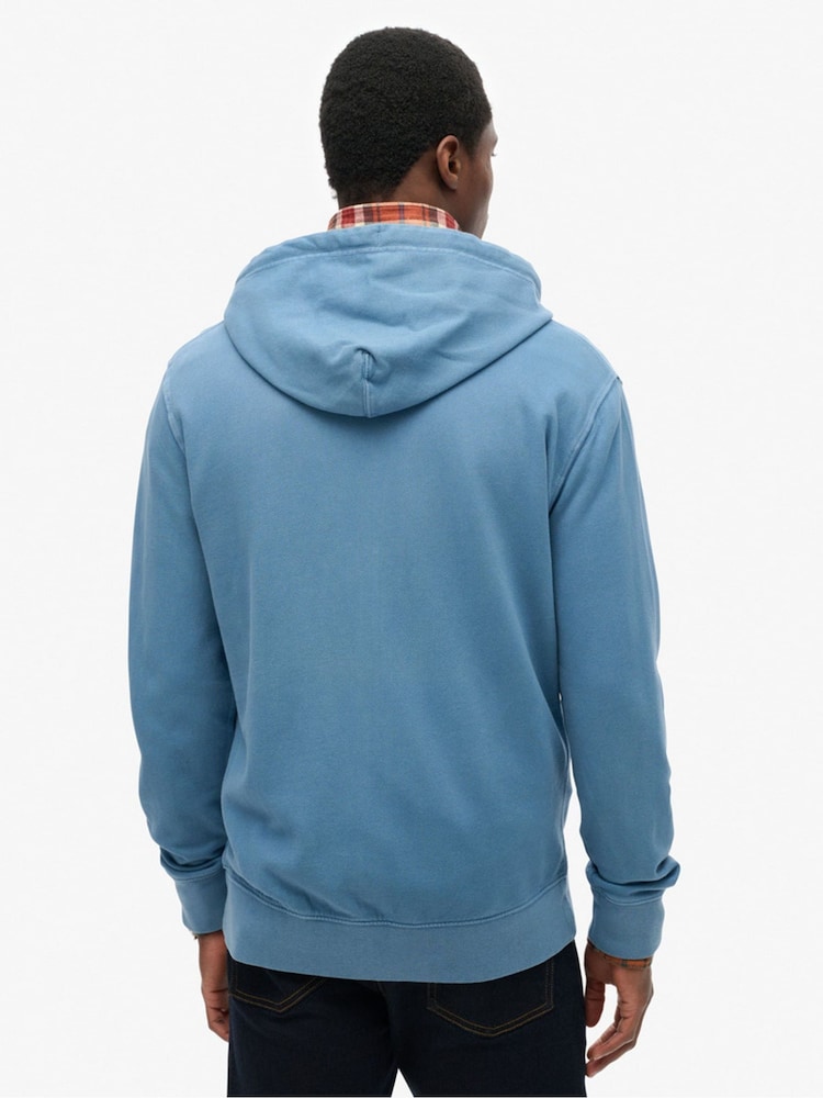 Синий - Superdry 100классическое худи на молнии из % хлопка - Image 2 of 5