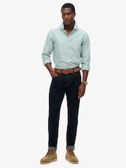 Зеленый - Оксфордская рубашка из 100% хлопка Superdry - Изображение 3 из 6