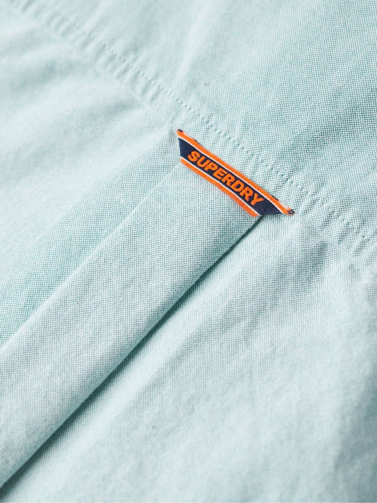 Зеленый - Оксфордская рубашка из 100% хлопка Superdry - Изображение 6 из 6