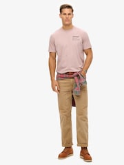 Superdry Grey Utility Sport Graphic 100% Cotton T-Shirt - Image 3 of 6