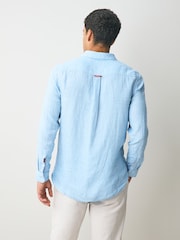Azul - Camisas de linhoSuperdry manga comprida Vacation 100% Linen - Imagem 2 de 6