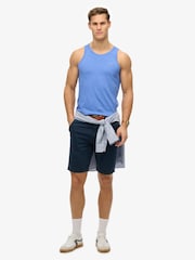 Superdry Blue Essential Logo 100% Cotton Vest - Image 2 of 5