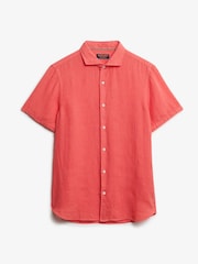 Superdry Pink Vacation 100% Linen Shirt - Image 4 of 5