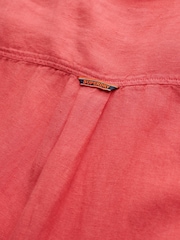 Superdry Pink Vacation 100% Linen Shirt - Image 5 of 5