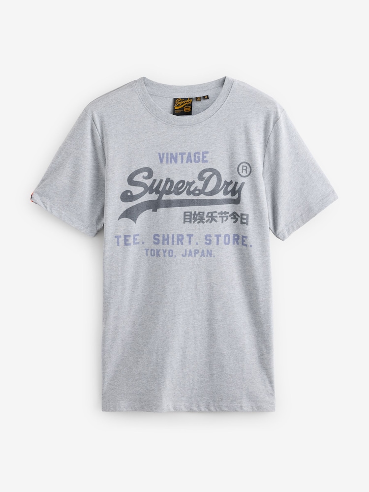 Superdry Grey VL Heritage Relaxed T-Shirt - Image 5 of 5