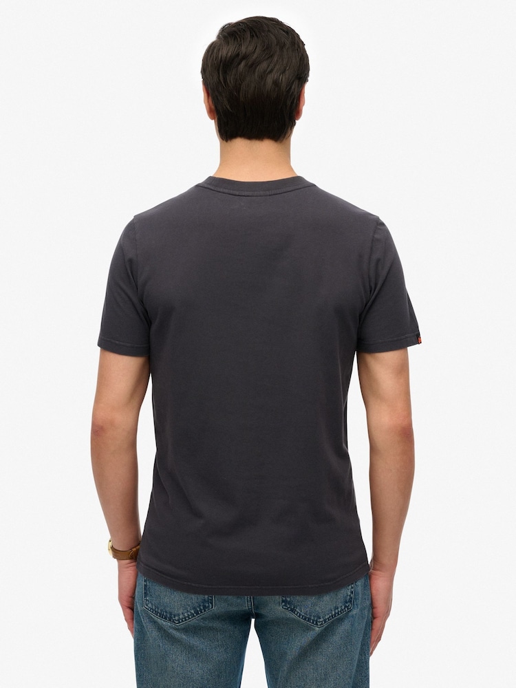 Superdry Grey VL Tokyo Relaxed 100% Cotton T-Shirt - Image 2 of 6