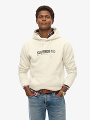 Superdry White Utility Sport Hoodie - Image 1 of 6