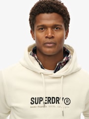 Superdry White Utility Sport Hoodie - Image 3 of 6