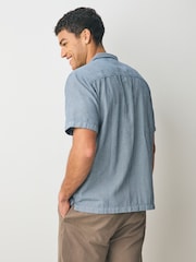 Superdry Blue Superdry Blue Stripe Pocket Shirt - Image 2 of 4