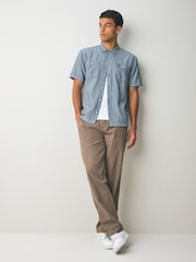 Superdry Blue Superdry Blue Stripe Pocket Shirt - Image 3 of 4