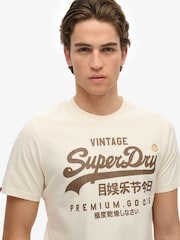 Weiß - Superdry Vl Workwear Relaxed 100% Cotton T-Shirt - Bild 4 von 7