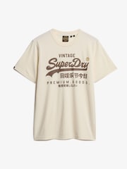 Weiß - Superdry Vl Workwear Relaxed 100% Cotton T-Shirt - Bild 5 von 7