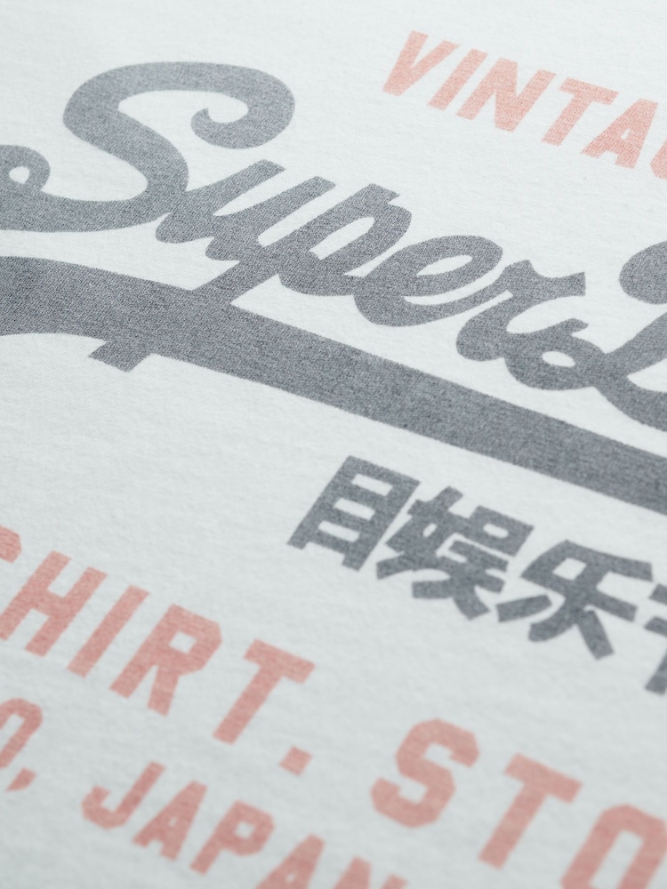 Superdry White VL Heritage Relaxed 100% Cotton T-Shirt - Image 5 of 5