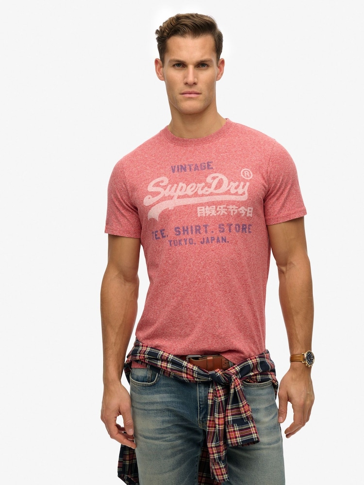 Superdry Pink VL Classic Relaxed T-Shirt - Image 1 of 5