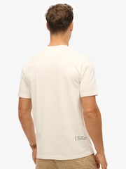 Superdry White Utility Sport Graphic 100% Cotton T-Shirt - Image 2 of 4