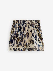 Animal Print 100% Cotton Jersey Summer Shorts - Image 5 of 7