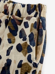 Animal Print 100% Cotton Jersey Summer Shorts - Image 6 of 7