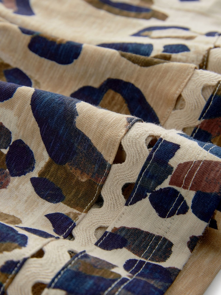 Animal Print 100% Cotton Jersey Summer Shorts - Image 7 of 7