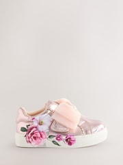 Baker by Ted Baker Girls Organza Bow Trainers - Image 1 of 5