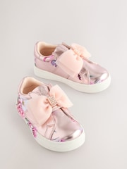 Baker by Ted Baker Girls Organza Bow Trainers - Image 2 of 5