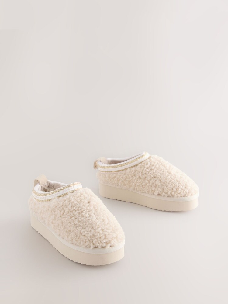 Baker by Ted Baker Girls Suede Mule Clog Slippers - Image 2 of 5