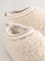 Baker by Ted Baker Girls Suede Mule Clog Slippers - Image 3 of 5