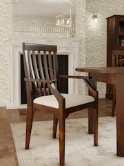 Laura Ashley Dark Chestnut Garrat Carver Chair - Image 1 of 4