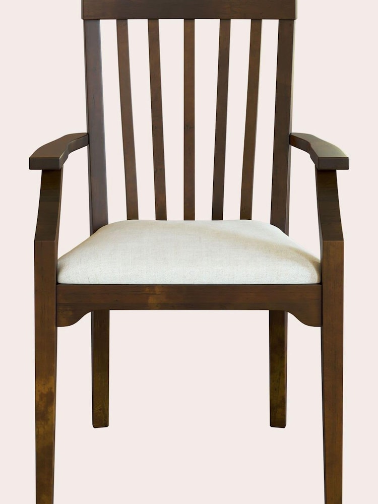Laura Ashley Dark Chestnut Garrat Carver Chair - Image 2 of 4