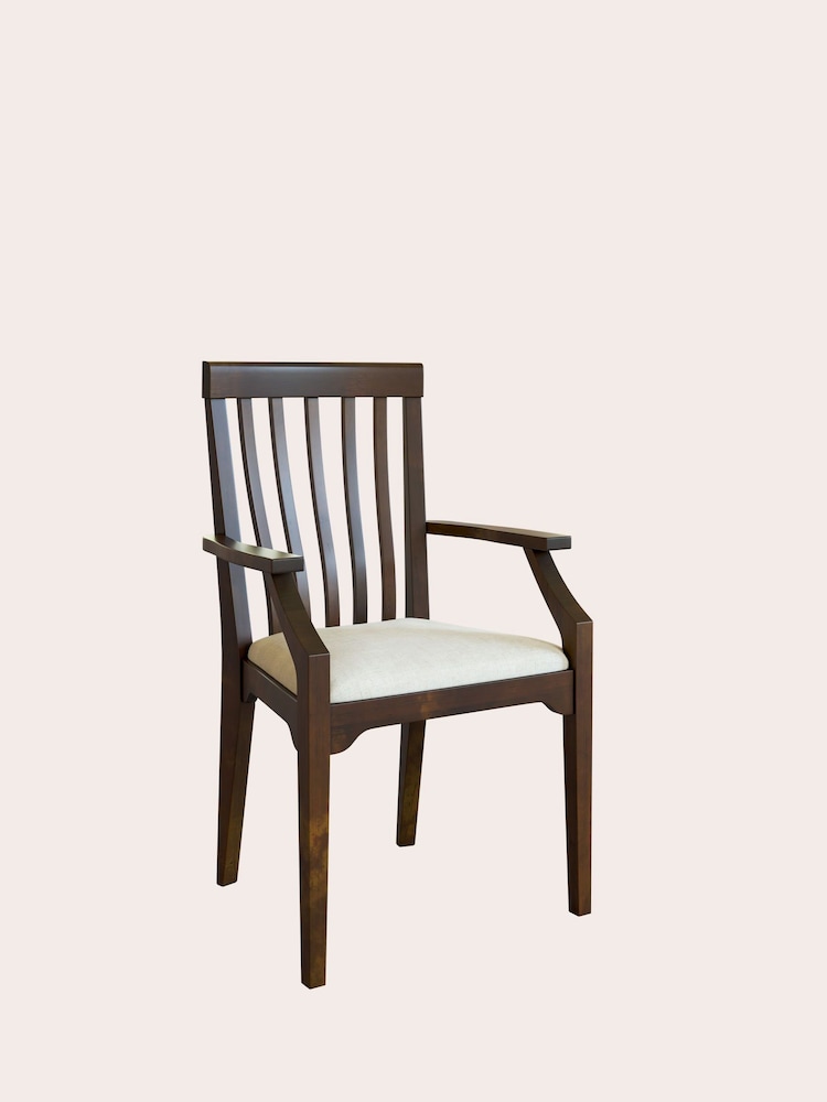 Laura Ashley Dark Chestnut Garrat Carver Chair - Image 2 of 4 Laura Ashley Dark Chestnut Garrat Carver Chair - Image 2 of 4
