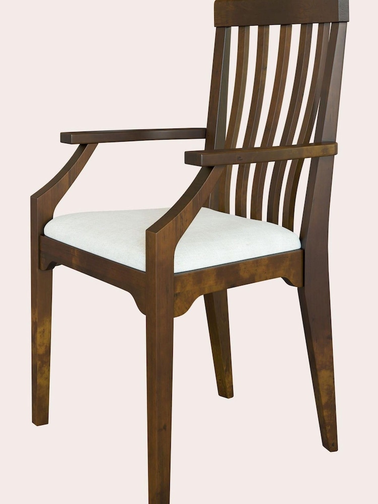 Laura Ashley Dark Chestnut Garrat Carver Chair - Image 4 of 4