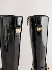 Baker by Ted Baker Girls Tall Knee High Boots with Bow Charm - Image 4 of 7
