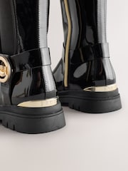 Baker by Ted Baker Girls Tall Knee High Boots with Bow Charm - Image 6 of 7