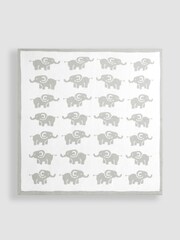 JoJo Maman Bébé Personalised Grey Elephant Knitted Shawl - Image 4 of 6