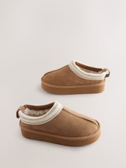 Baker by Ted Baker Girls Suede Mule Clog Slippers - Image 1 of 5