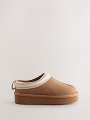 Baker by Ted Baker Girls Suede Mule Clog Slippers - Image 2 of 5