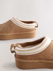 Baker by Ted Baker Girls Suede Mule Clog Slippers - Image 3 of 5