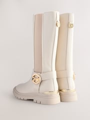 Baker by Ted Baker Girls Tall Knee High Boots with Bow Charm - Image 4 of 7