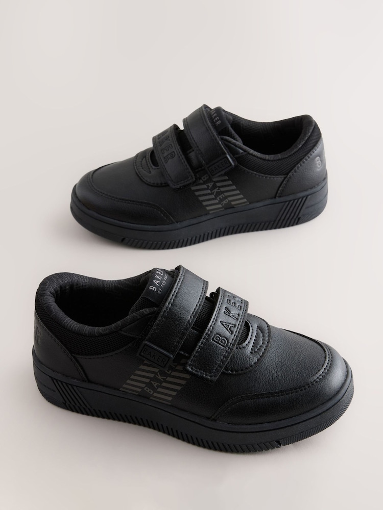 Baker by Ted Baker Boys Back to School Reflective Black Trainers - Image 1 of 6 Baker by Ted Baker Boys Back to School Reflective Black Trainers - Image 1 of 6