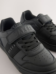 Baker by Ted Baker Boys Back to School Black Branded Tape Trainers - Imagen 3 de 5