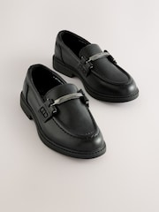 Baker by Ted Baker Boys Back to School Black Loafers - Image 1 of 5