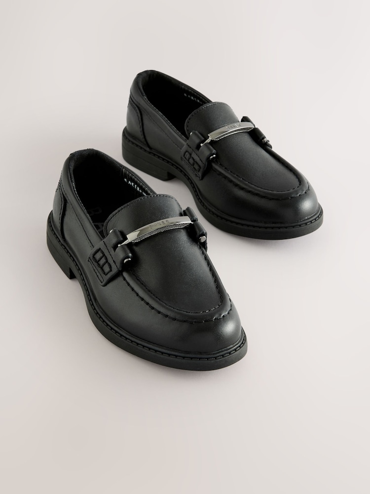 Baker by Ted Baker Boys Back to School Black Loafers - Image 1 of 5