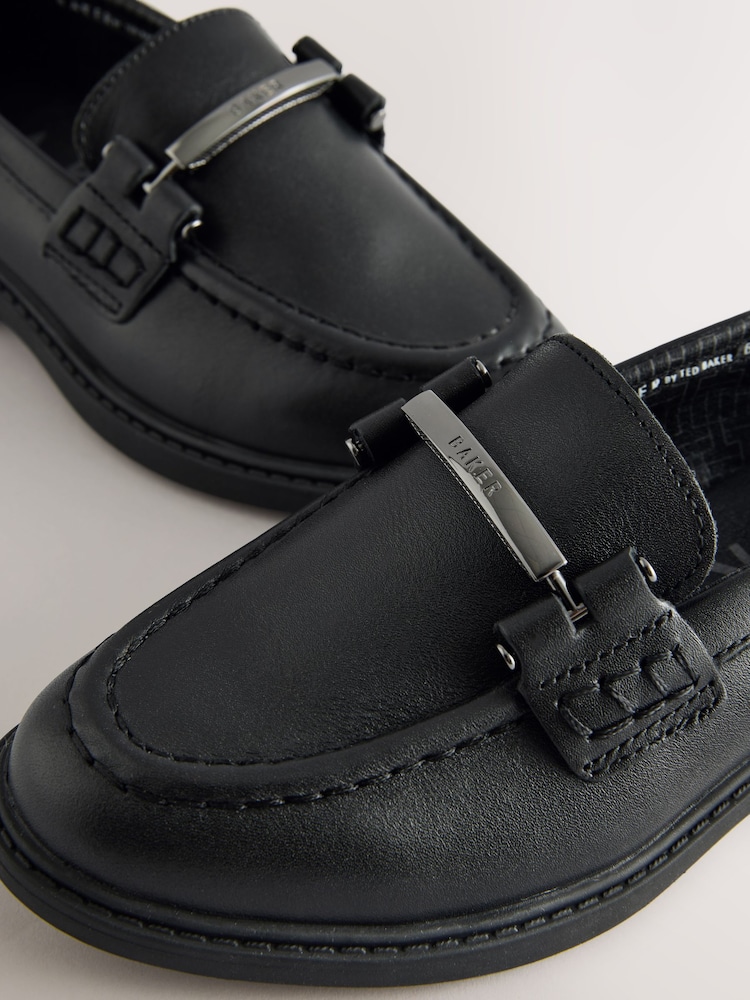 Buy Baker by Ted Baker Boys Back to School Black Loafers  display picture 2