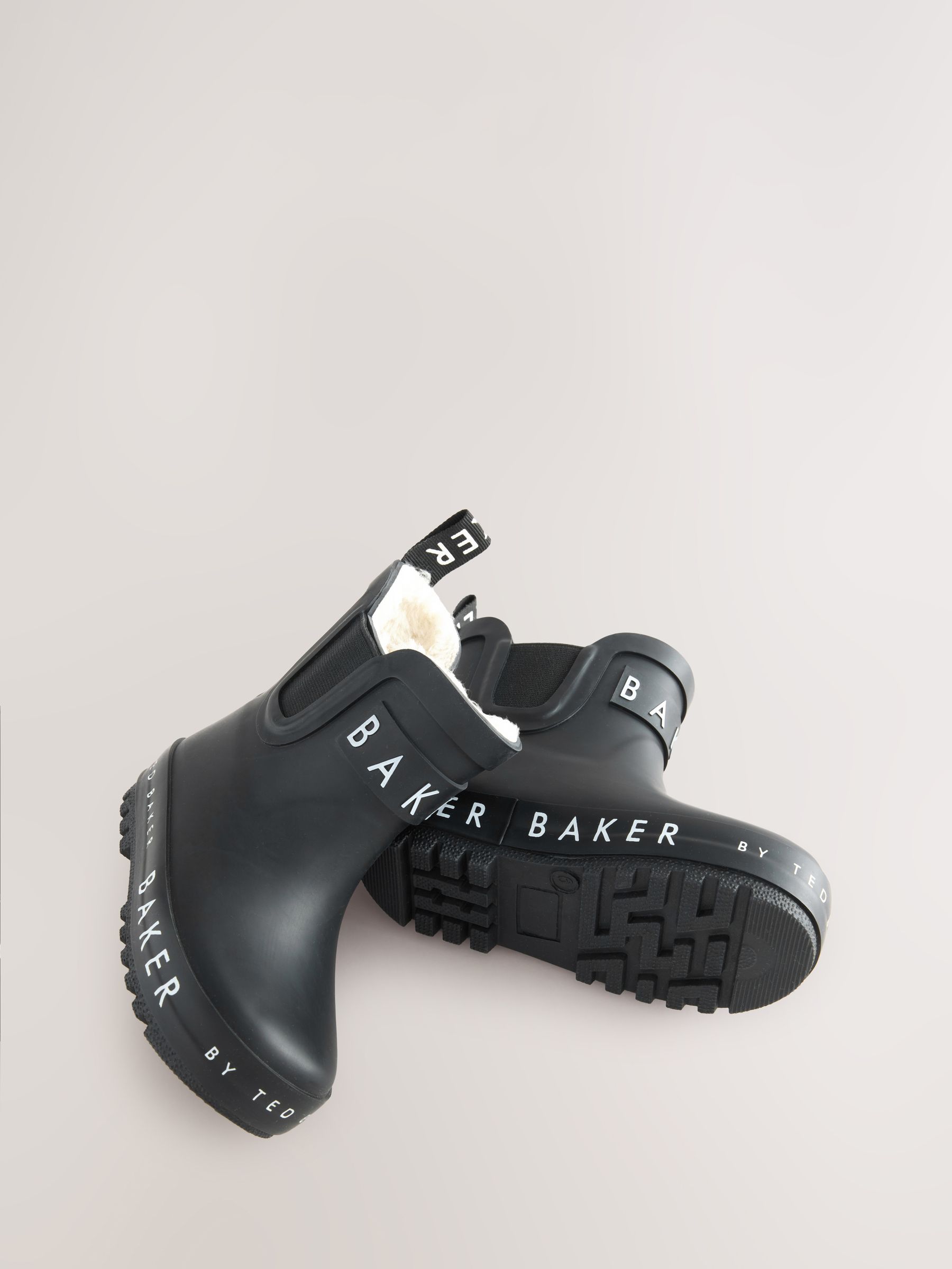 Buy Baker by Ted Baker Boys Faux Fur Lined Welly Boots from 