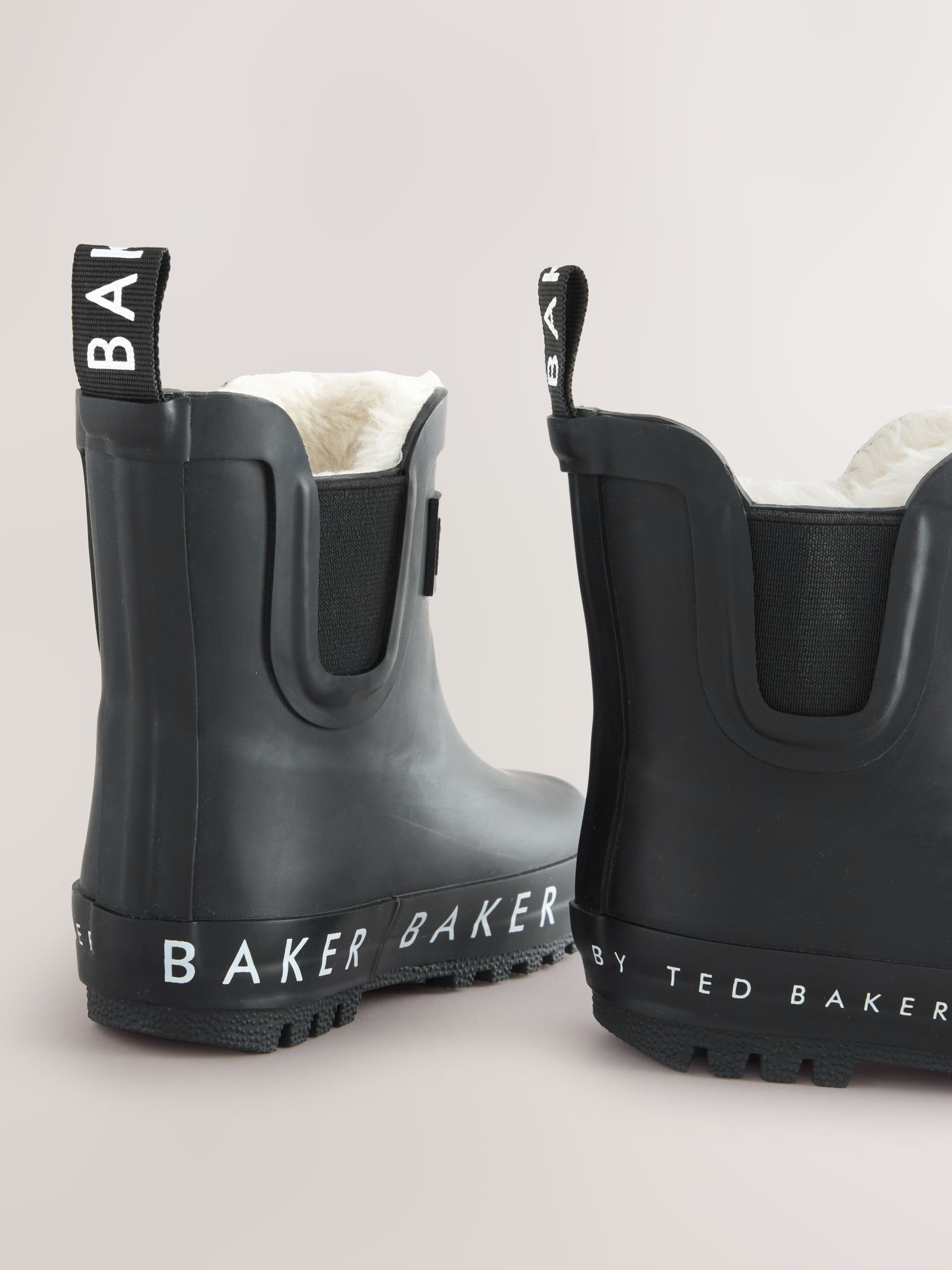 Buy Baker by Ted Baker Boys Faux Fur Lined Welly Boots from 