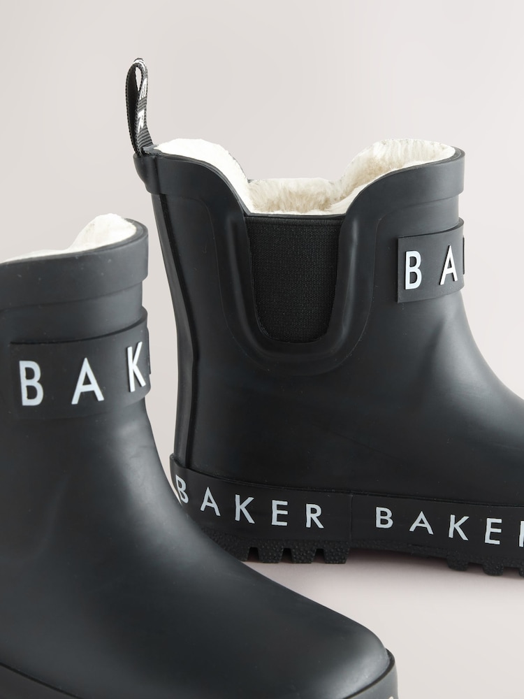 Baker by Ted Baker Boys Faux Fur Lined Welly Boots - Image 6 of 6