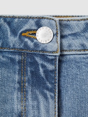 Reiss Light Blue Selin Mid Rise Straight Leg Jeans - Image 7 of 7