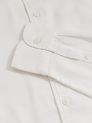 Reiss White Carvalho Cotton-Piqué Garment-Dyed Shirt - Image 6 of 6
