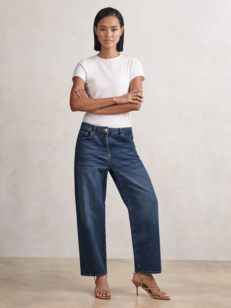 Azul medio - Vaqueros de pernera recta y talle medio Selin de Reiss - Imagen 1 de 7 Azul medio - Vaqueros de pernera recta y talle medio Selin de Reiss - Imagen 1 de 7