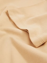Reiss Sand Alex Stretch-Cotton Cropped T-Shirt - Image 5 of 5